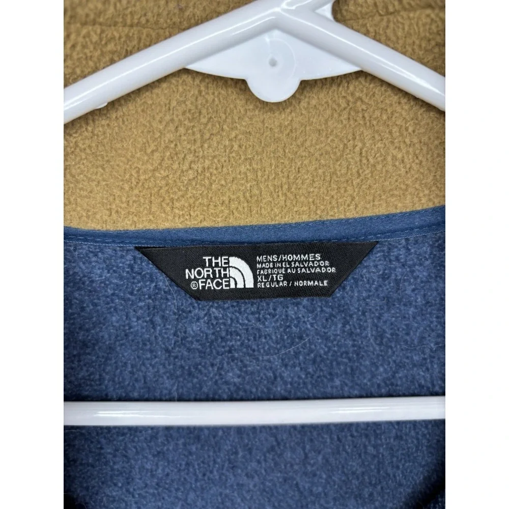 The North Face 1/4‎ Zip Pullover Navy Blue Fleece Jacket Size XL Warm Outdoor